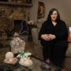 Raven in her living room.